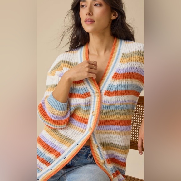 Altar'd State Sweaters - NWT Altar’d State Grace Striped Cardigan Striped Multicolor Women's Sweater